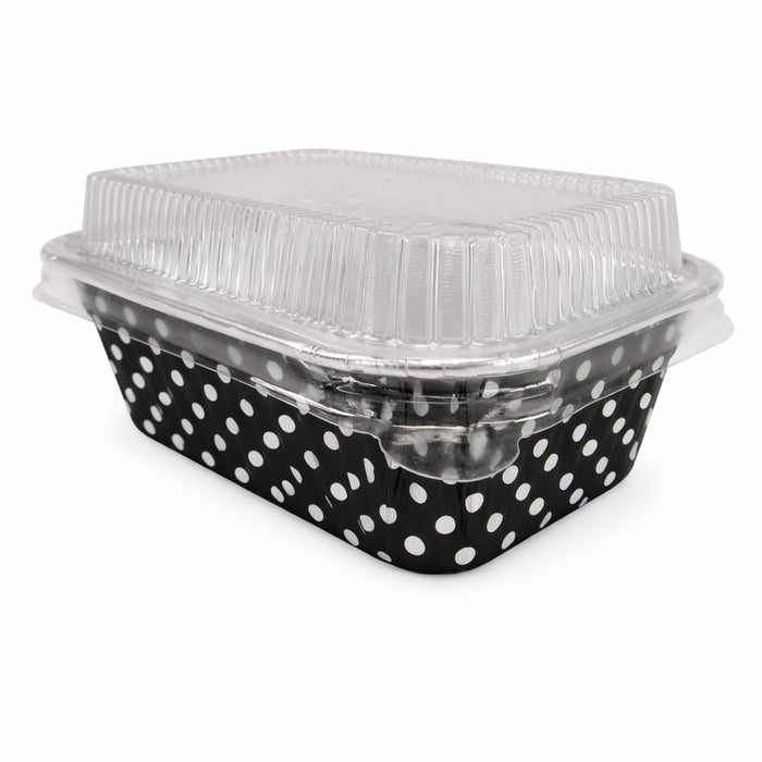 Mini Loaf Pan with Lid- 6 fluid oz. - Disposable Colored Foil  #4004P