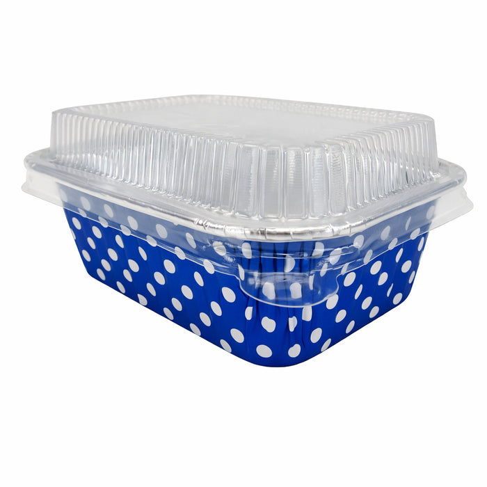 Mini Loaf Pan with Lid- 6 fluid oz. - Disposable Colored Foil  #4004P