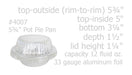 disposable aluminum foil 5¾" pot pie pan, extra deep baking pan 