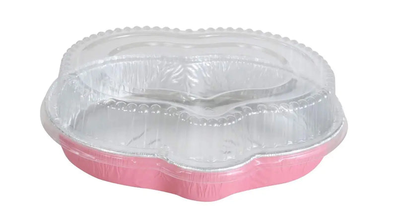 Easter Bunny Shaped Disposable Aluminum Foil Pan with Plastic Lid   #4081P HFA Inc. -- Handi-foil of America