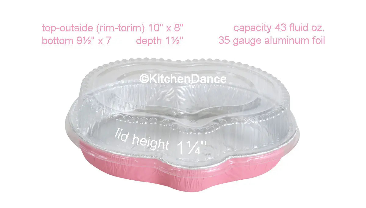 Easter Bunny Shaped Disposable Aluminum Foil Pan with Plastic Lid #4081P