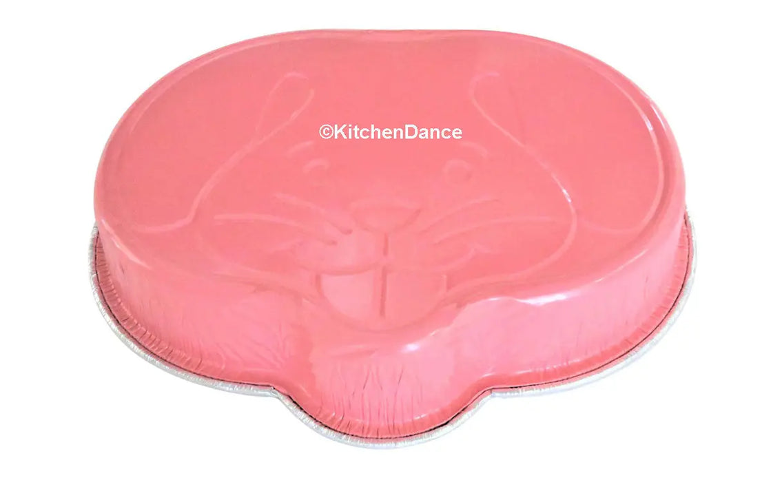 Easter Bunny Shaped Disposable Aluminum Foil Pan with Plastic Lid #4081P