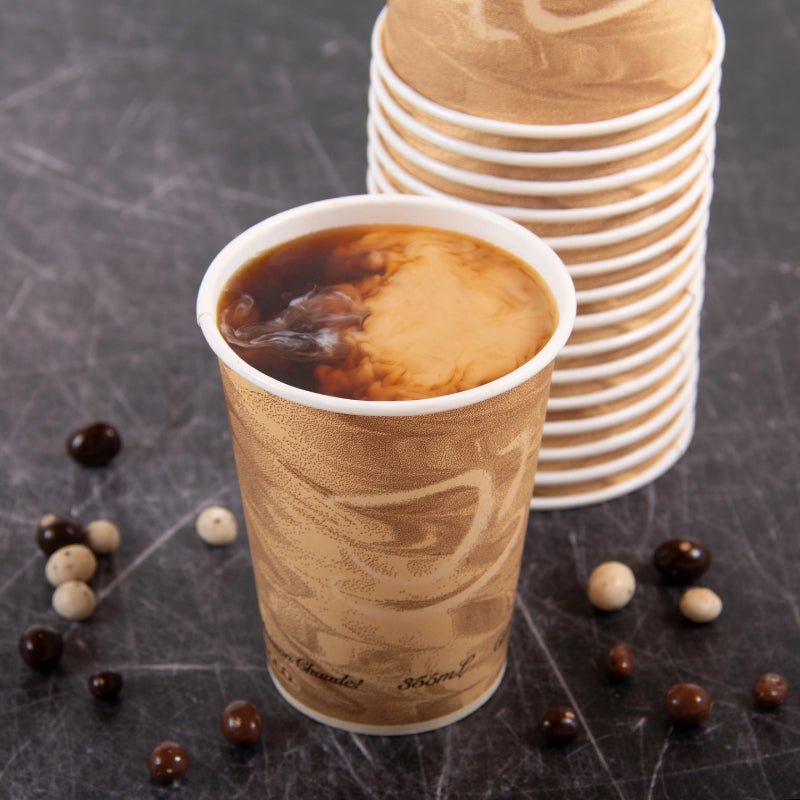 Mistique® 12 oz. SSP Paper Hot Cup - Sleeve of 50 - #412MSN-0029
