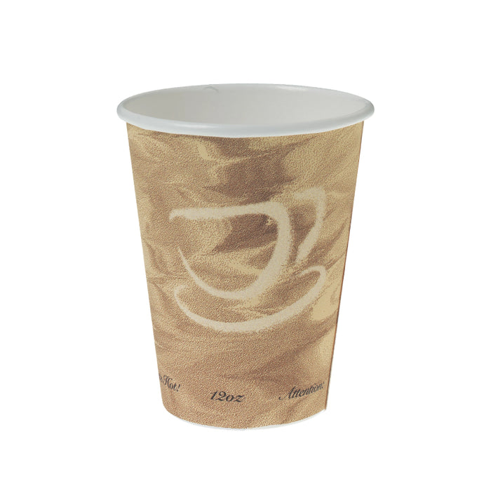 Mistique® 12 oz. SSP Paper Hot Cup - Sleeve of 50 - #412MSN-0029