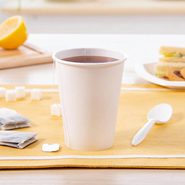 Dart Solo 12 oz. White Paper Hot Cup - Sleeve of 50 - #412WN-2050