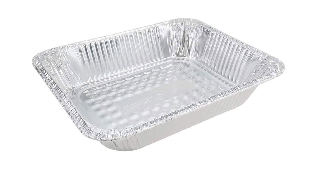 Bandeja de aluminio desechable para mesa de vapor de tamaño mediano, profunda, n.° 4200