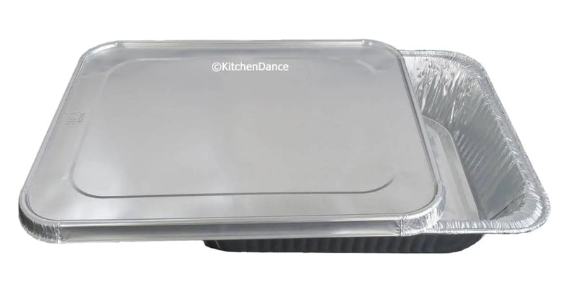 Combo Pack: Half Size Steam Table Foil Pan with Foil Lid  Deep   #4200L Western Plastics