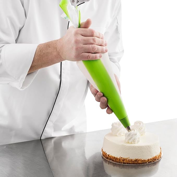 21" One Way Masterline Green Piping Bags - #42491