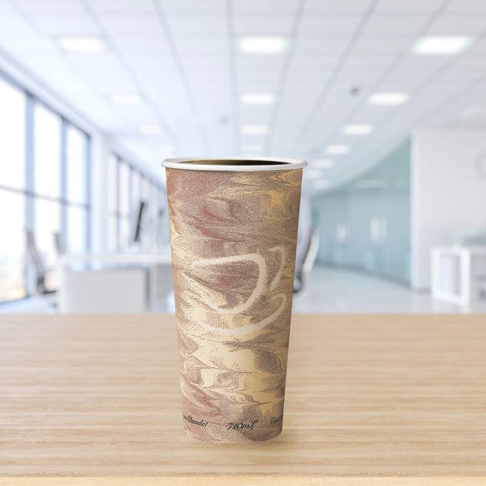 Mistique® 24 oz. SSP Paper Hot Cup - Sleeve of 25 - #424MSN-0029