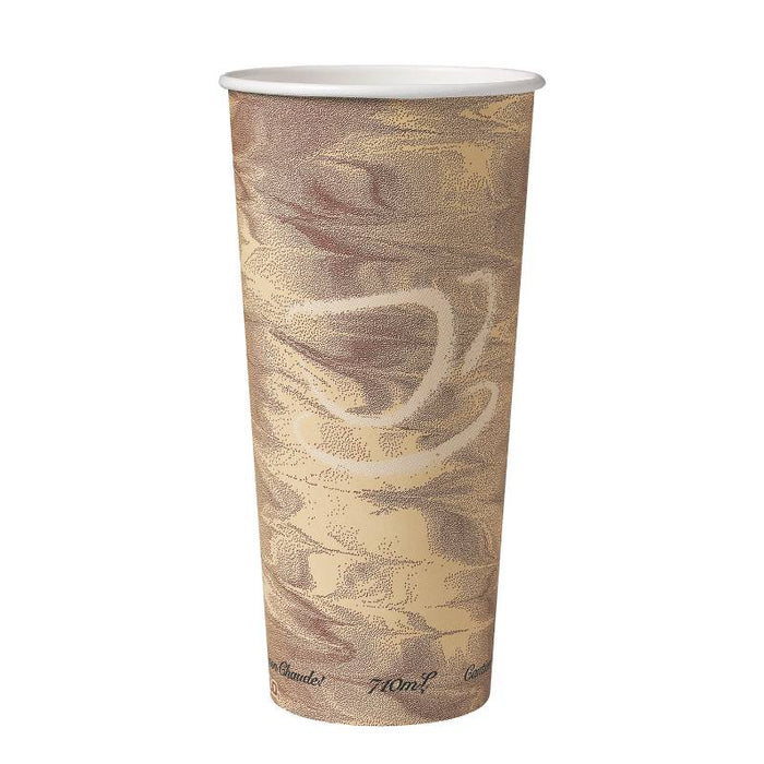 Mistique® 24 oz. SSP Paper Hot Cup - Sleeve of 25 - #424MSN-0029