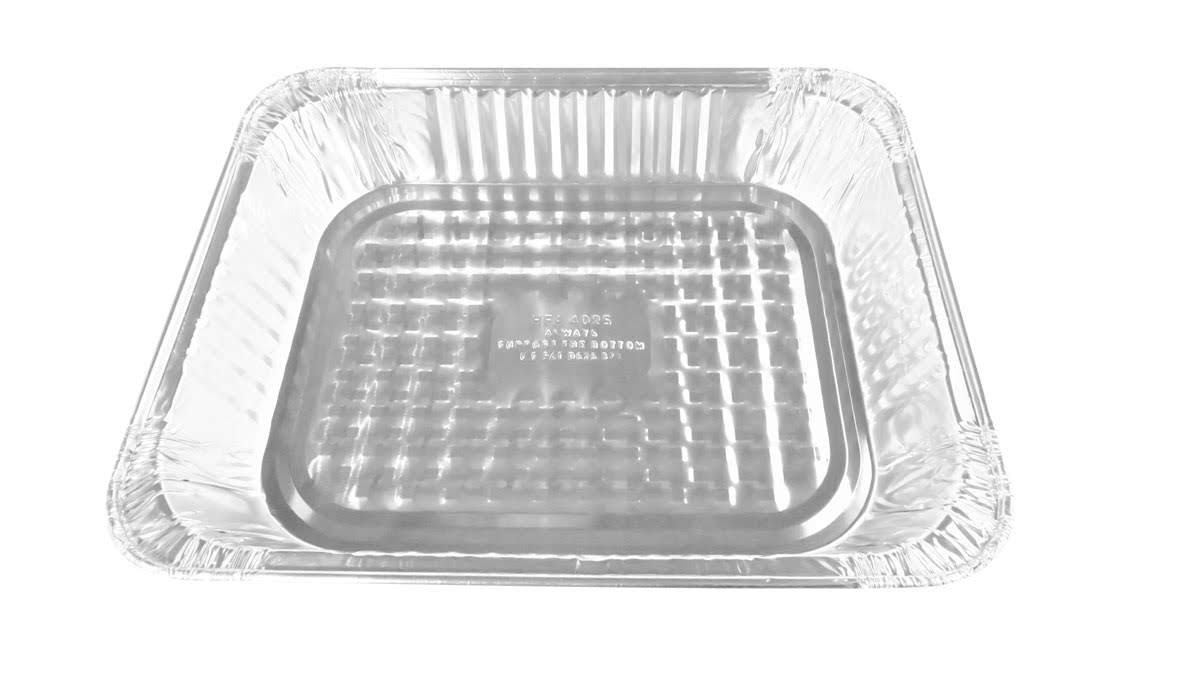 Sartén de aluminio desechable para mesa de vapor de tamaño mediano, profundidad media n.° 4255