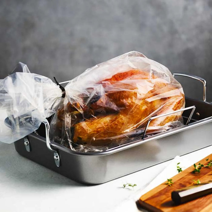 PanSaver 24 x 30 Oven Roasting Bags with Ties - Bulk case of 100 - #42809 Pansaver