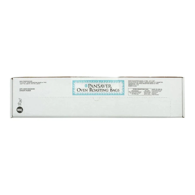 PanSaver 24 x 30 Oven Roasting Bags with Ties - Bulk case of 100 - #42809 Pansaver