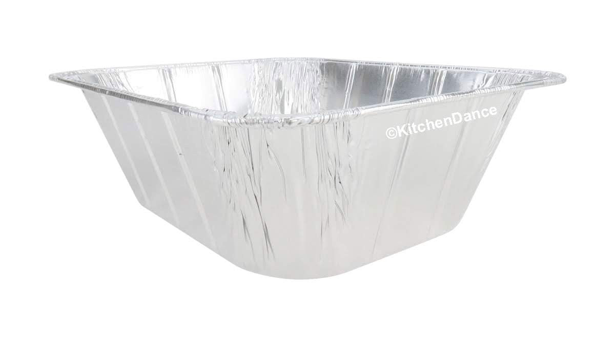 Bandeja de aluminio desechable para mesa de vapor de tamaño mediano, extra profunda, n.° 4288 