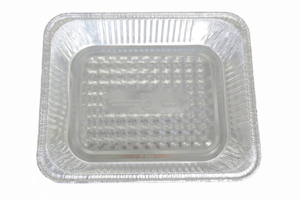 Bandeja de aluminio desechable de tamaño mediano para mesa de vapor, poco profunda, n.° 4300