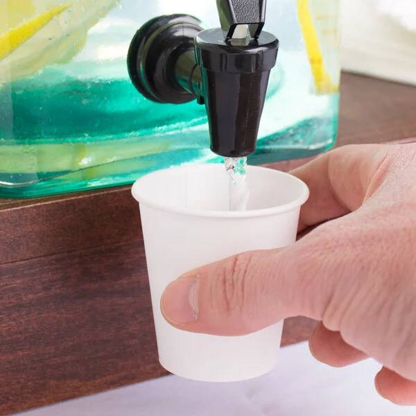 Dart ProPlanet 3 oz. White Treated Paper Refill Cup - Sleeve of 100 - #44-2050