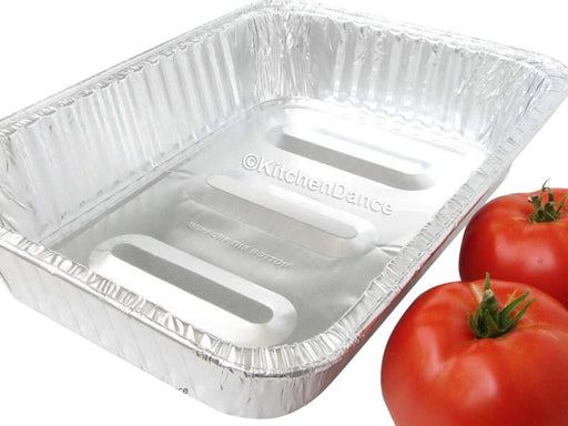 disposable aluminum foil lasagna pan, baking pan - large, deep, rectangle  