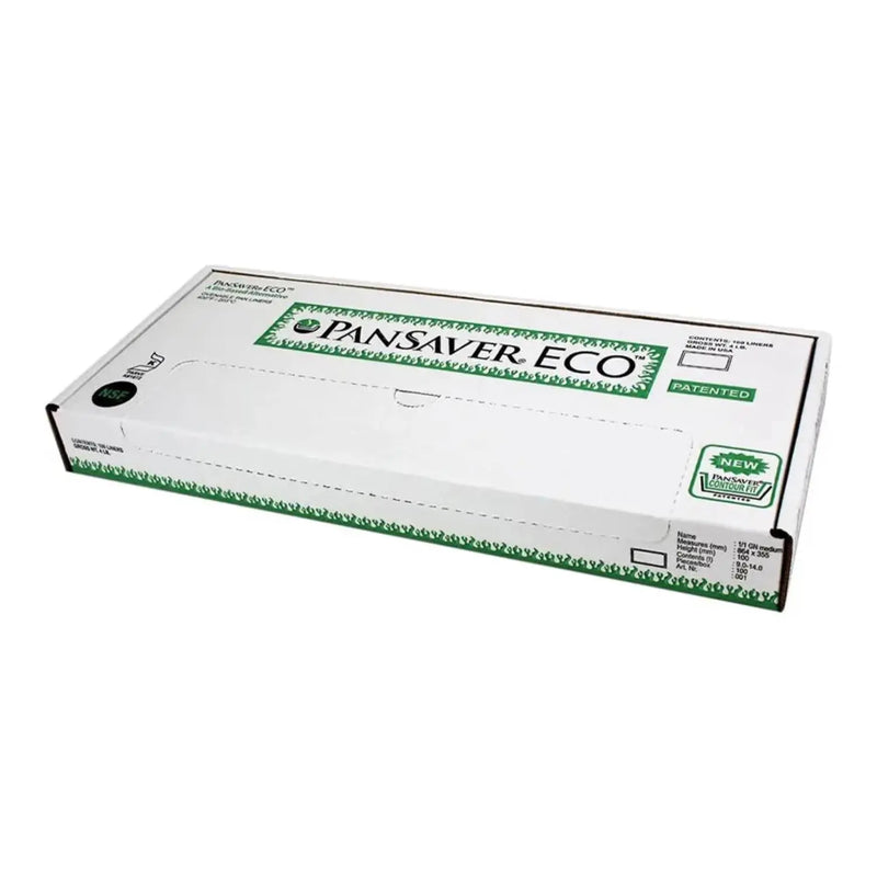 PanSaver 1/3 & 1/4 Size Eco Steam Table Ovenable Pan Liner - Case of 100 - #45010 Pansaver