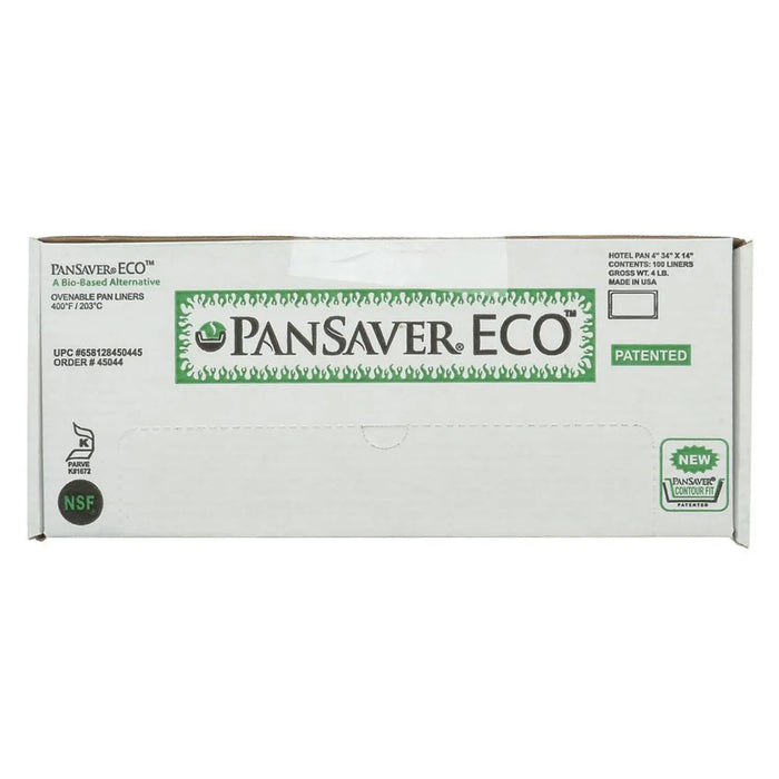 PanSaver® Eco Full Size Clear Plastic Steam Table Pan Liner 4"D -Case of 100 -  #45044 Pansaver
