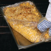 PanSaver® Eco Full Size Clear Plastic Steam Table Pan Liner 4"D - #45044 - KitchenDance