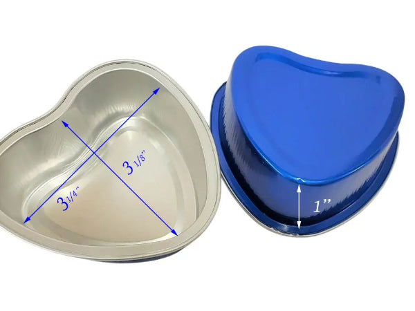 Disposable Mini Heart Shaped Foil Pan   #3055NL KitchenDance