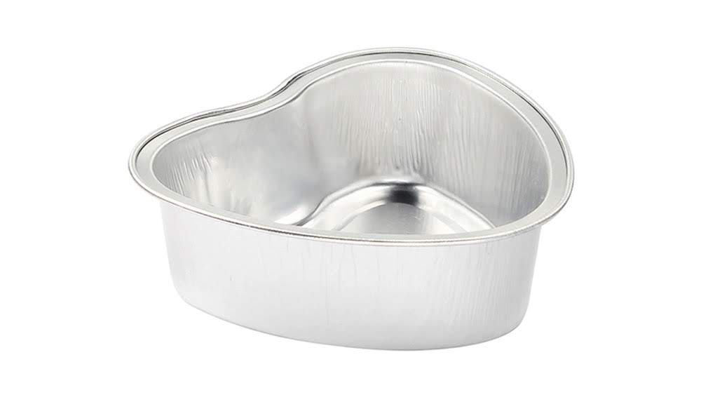 Disposable Mini Heart Shaped Foil Pan   #3055NL