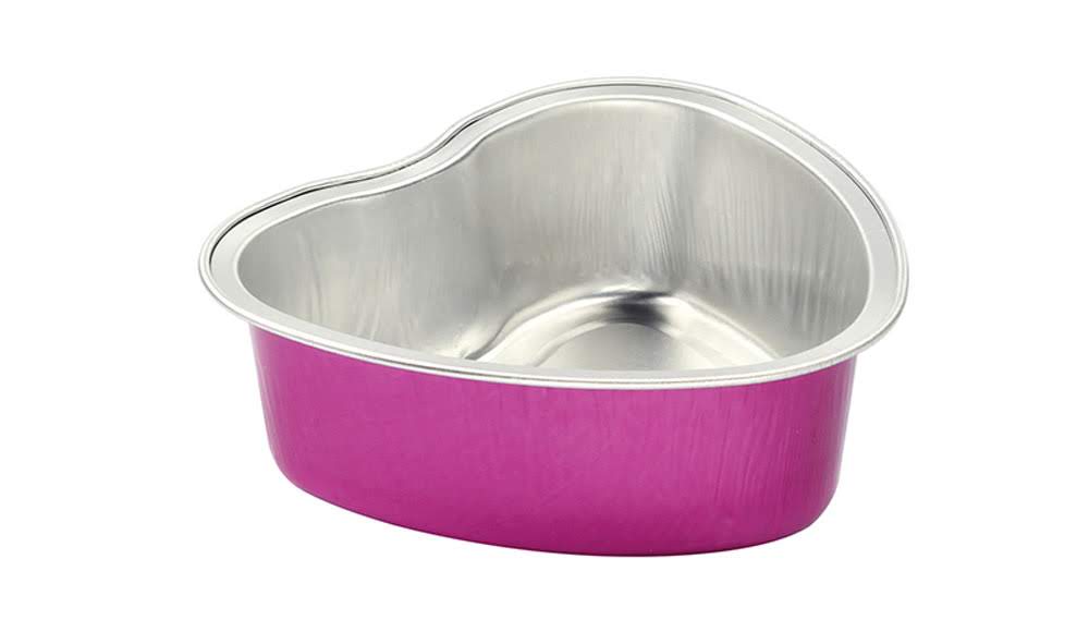 Disposable Mini Heart Shaped Foil Pan   #3055NL