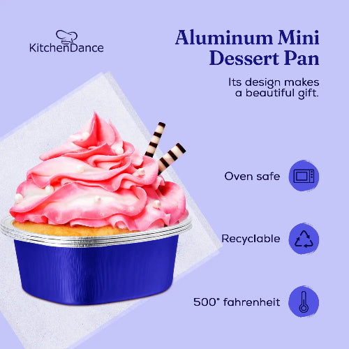 Disposable Mini Heart Shaped Foil Pan with Plastic Lid   #3055P KitchenDance