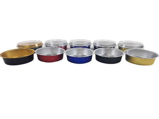 8 oz. Smooth wall Disposable Round Foil Pan  #A42NL KitchenDance
