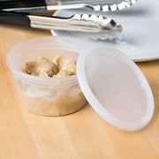 Tripack Deli Pro 12 oz. Round Microwavable Food Storage Deli Container With Lid Combo Pack - #TD40012 - Pack of 48 Tripack Deli Pro