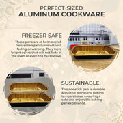 Rectangular Colored Aluminum Baking Tin - #A43NL KitchenDance