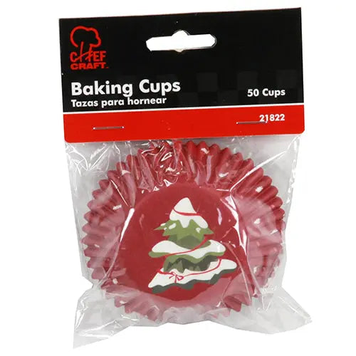 50 Count Snowy Tree Baking Cups - #21822 KitchenDance