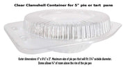 5" Disposable Foil Pie Pan and Plastic Clamshell Container  #501-762 Detroit Forming