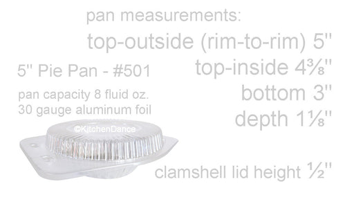 disposable aluminum foil 5" small pie / tart pan, pie tin and plastic clamshell container