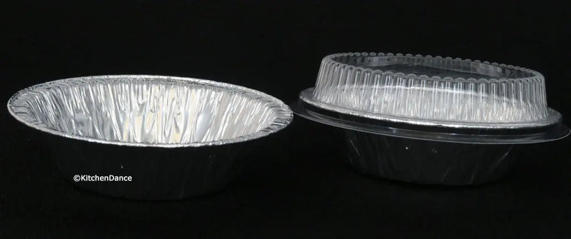 Plastic Lids for 5" Foil Tart Pans - for #501  *LIDS ONLY* Detroit Forming