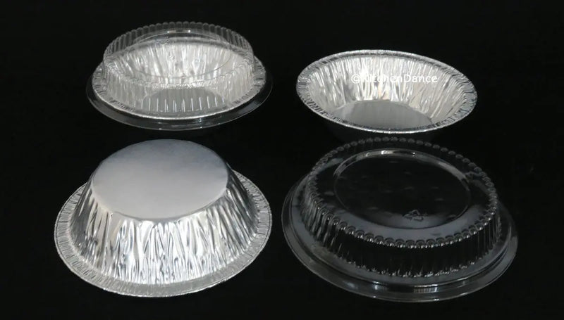 Plastic Lids for 5" Foil Tart Pans - for #501  *LIDS ONLY* Detroit Forming