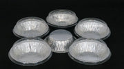 Plastic Lids for 5" Foil Tart Pans - for #501  *LIDS ONLY* Detroit Forming
