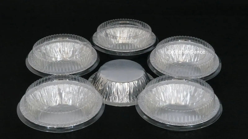 Plastic Lids for 5" Foil Tart Pans - for #501  *LIDS ONLY* Detroit Forming