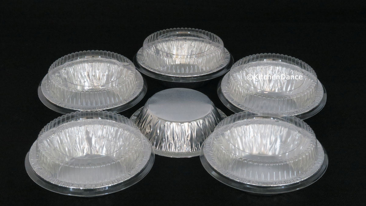 Plastic Lids for 5" Foil Tart Pans - for #501  *LIDS ONLY*