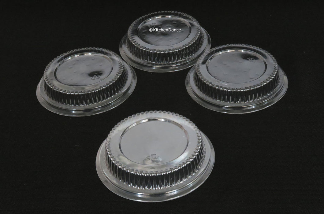 Plastic lids for 5" tart pan, pie pan