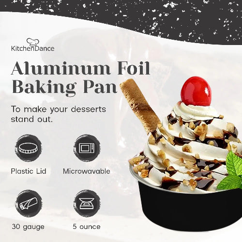 5 oz. Disposable Aluminum Colored Foil Baking Cups  #A41NL KitchenDance