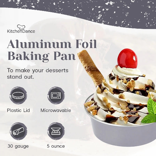 5 oz. Disposable Aluminum Colored Foil Baking Cups  #A41NL KitchenDance