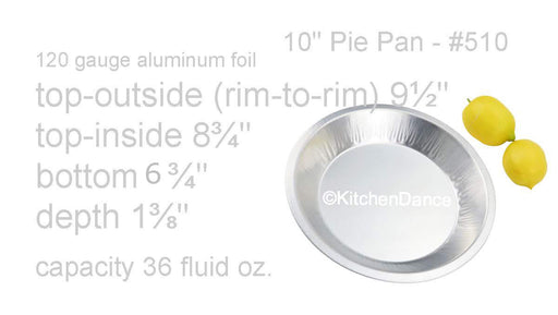 Disposable Aluminum Foil Heavy Weight Deep 10" Pie Pan