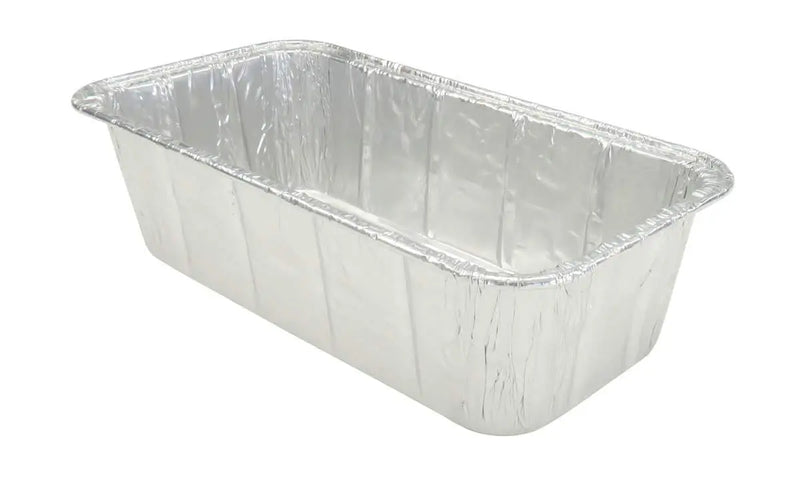 D & W Fine Pack 2 lb. Disposable Aluminum Foil Loaf Pan - #15780