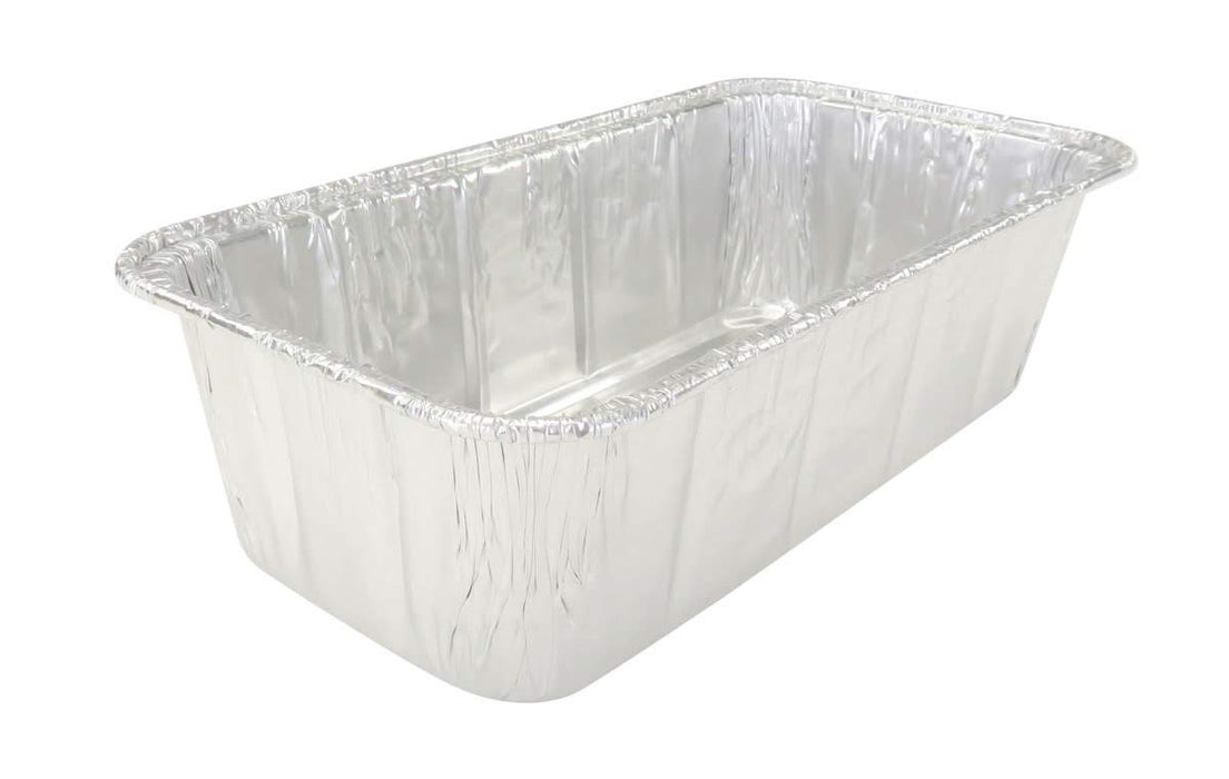 D & W Fine Pack 2 lb. Disposable Aluminum Foil Loaf Pan  #5100NL