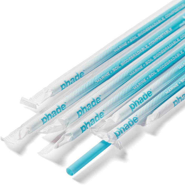Phade® 8.5″ Giant Ocean Friendly Wrapped Sustainable Eco-Straws - Box of 300 - #511180