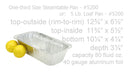 disposable aluminum foil 1/3 size steamtable pan or 5 pound loaf pan