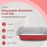 1½ lb. Closable Foil Loaf Pan with Plastic Lid  #1650P KitchenDance