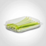 53 oz. Rectangular Plastic Hinged Bakery Container - #SLP30 Inline Plastics