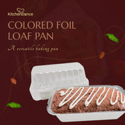 Colored 2 lb. Closable Foil Loaf Pan with Plastic Lid  #1850P Aikou